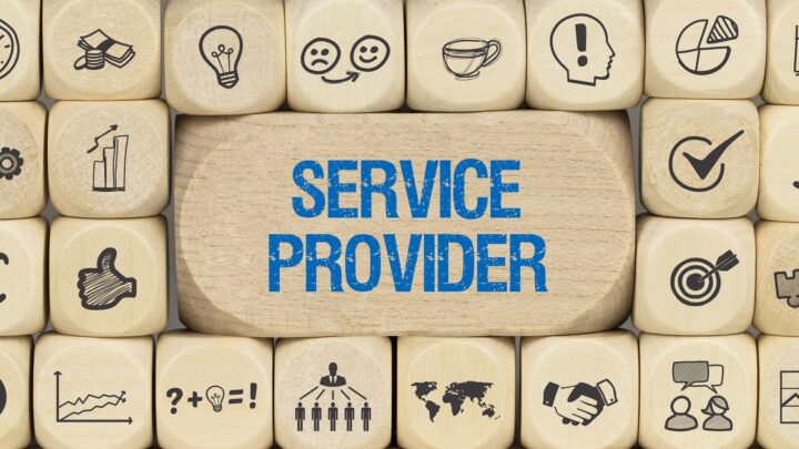Service Provider mit Business-Symbolen | Lohnbüro